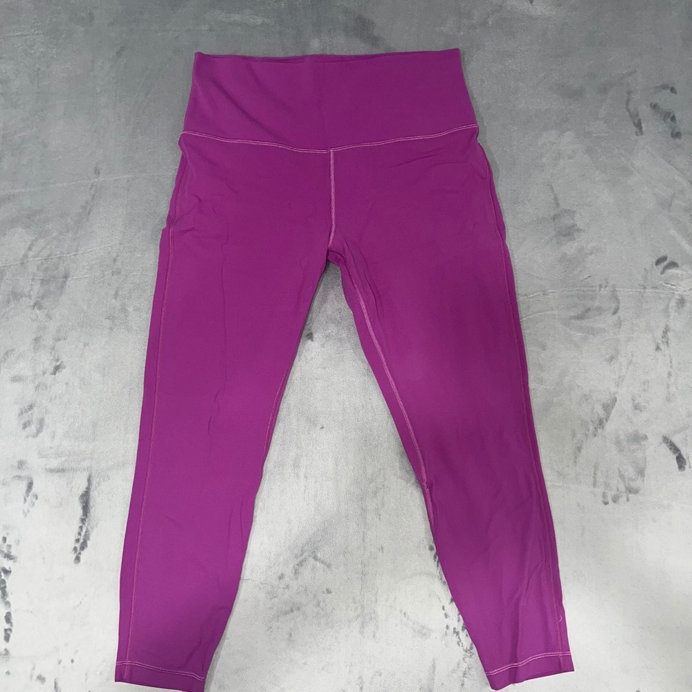 Lululemon Align High-Rise 25" Magenta Purple Nulu Yoga Leggings Size 12